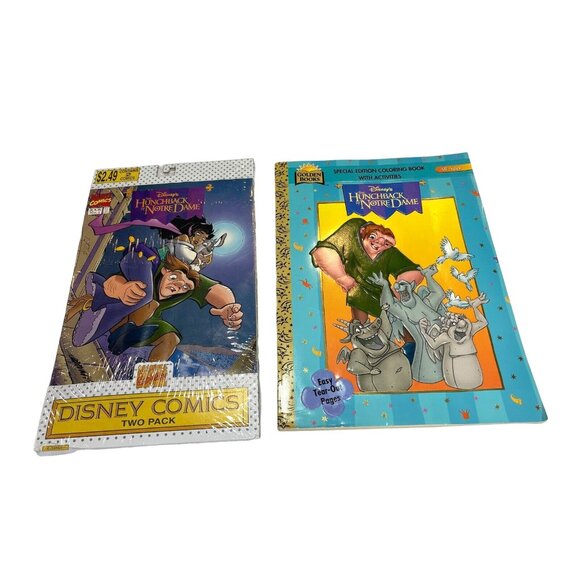 1994 Disney Marvel Comics "Hunchback of Notre Dame" Issues 1,2: + Coloring Book - Picture 1 of 7